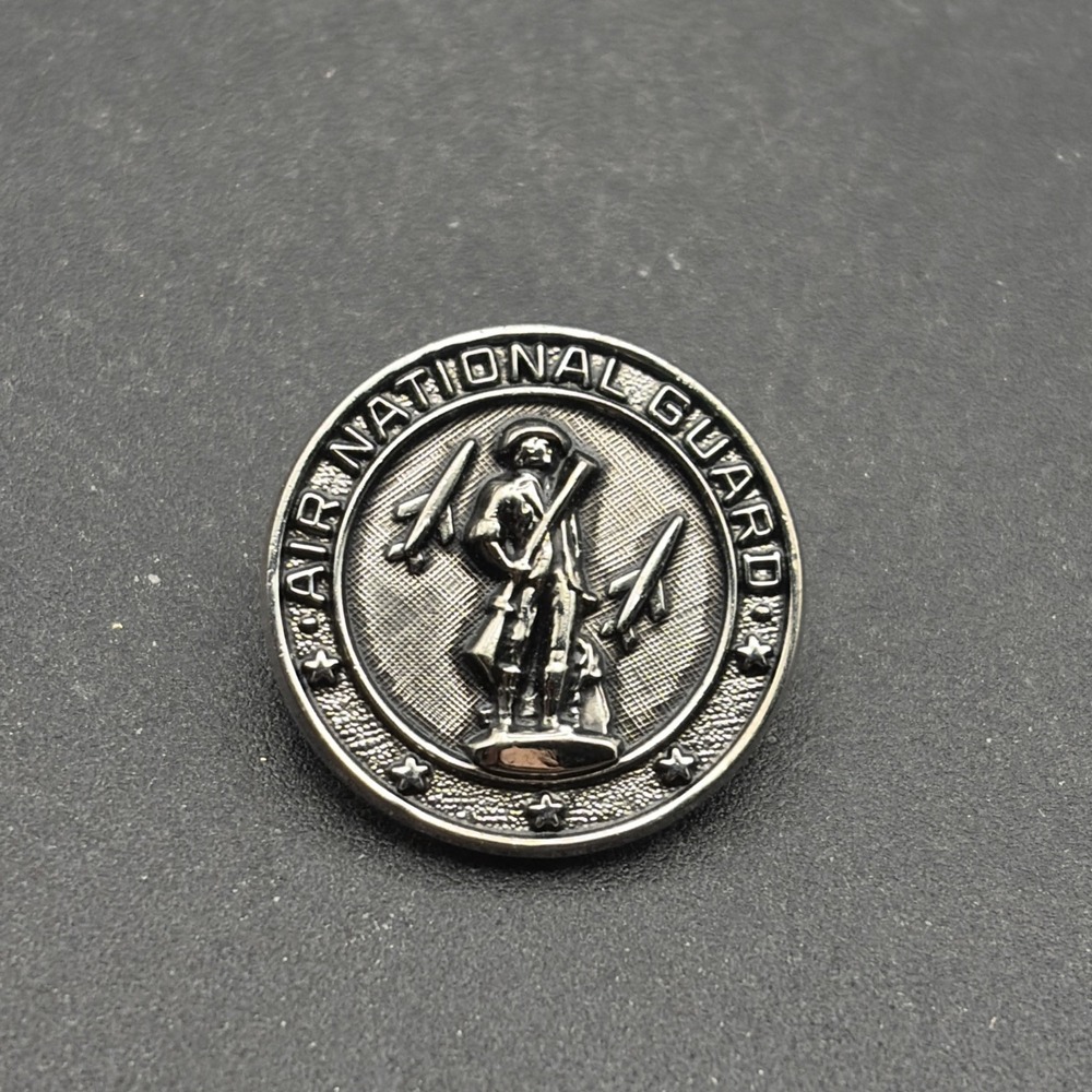 Air National Guard Silver Tone Lapel Hat Pin‎
